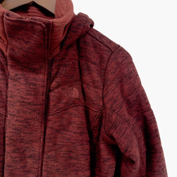 The North Face Maroon Red Indi Insulated Hooded Jacket Size Small - Picture 5 of 9